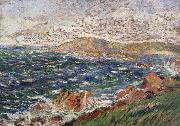 Paul Signac stiff northwest breeze oil painting reproduction